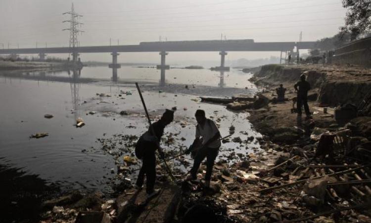 No sewerage but a dirty river Source: The Hindu